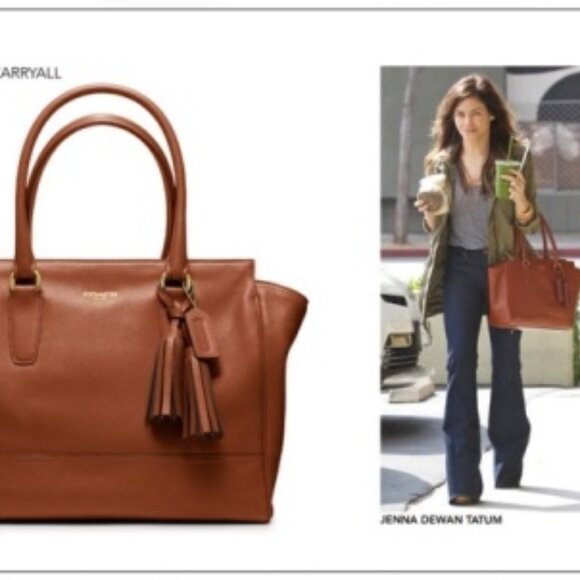 Coach Legacy Candace Carryall Leather Satchel Handbag Brown Tote 19890 - Picture 2 of 16